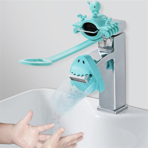 Children's faucet extender