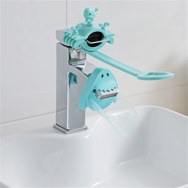 Children's faucet extender